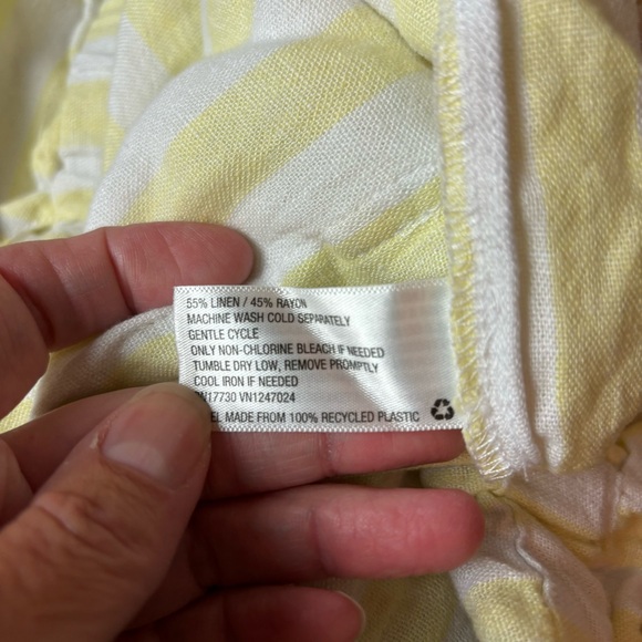 NWT Stoney Clover Lane X Target Yellow Stripe Jumpsuit Romper Women's XLarge 1X - Picture 9 of 10